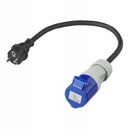 Adapter with a 40cm cable from Schuko to a 230v Cee socket for a boat