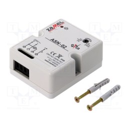 1 pcs x ZAMEL - ASN-02 - Staircase timer, wall mount, 230VAC, SPST-NO, IP20, 16A, -20÷45°C
