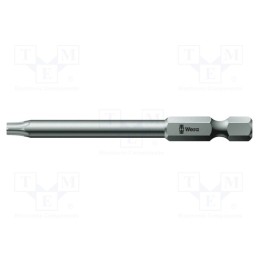 1 pcs x WERA - 5319835001 - Screwdriver bit, Torx®, TX09, Overall len: 70mm