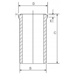 Cylinder sleeve nissan forklift 3 0 d bd30 bd30t
