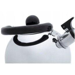 Tourist kettle with whistle, silver, 2 l