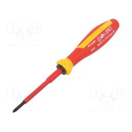 1 pcs x STAHLWILLE - 46653000 - Screwdriver, insulated, Phillips, PH0, Blade length: 60mm, 1kVAC