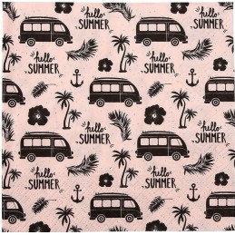Camper paper napkins 33x33cm summer