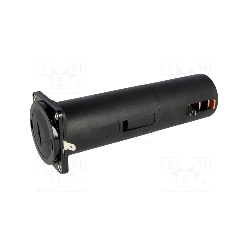 1 pcs x BULGIN - BX0017 - Holder, D,R20, Batt.no: 2, soldering lugs, black, UL94V-0, -30÷70°C