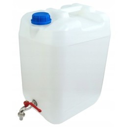 5l water canister with a metal caravan for a camper