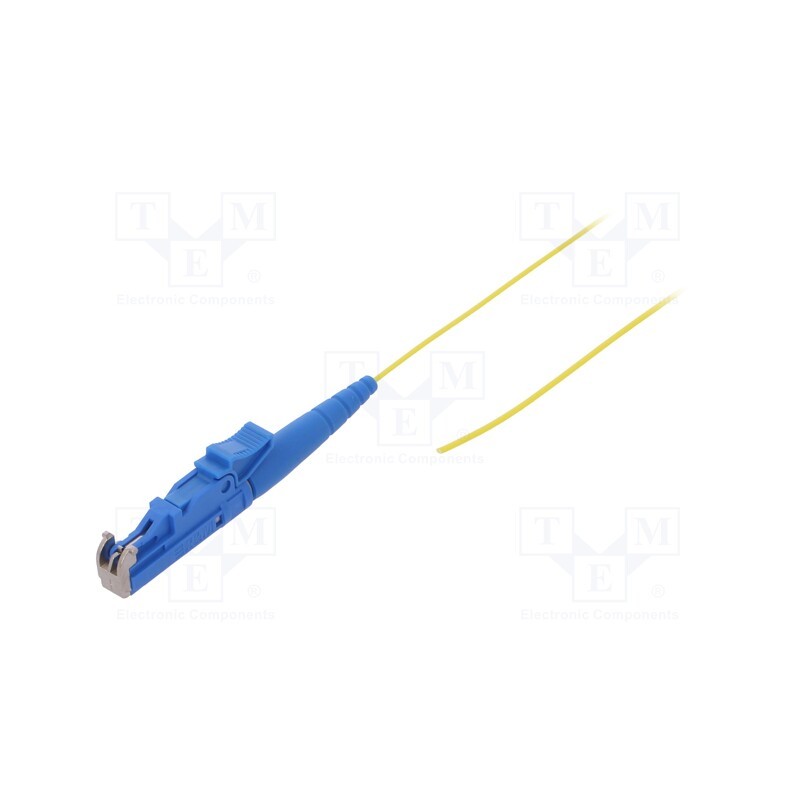 1 pcs x FIBRAIN - G-E2-XX-S-002.0-P9-D-09-Y - Optic fiber pigtail, E2/UPC, 2m, Optical fiber: 900um, yellow