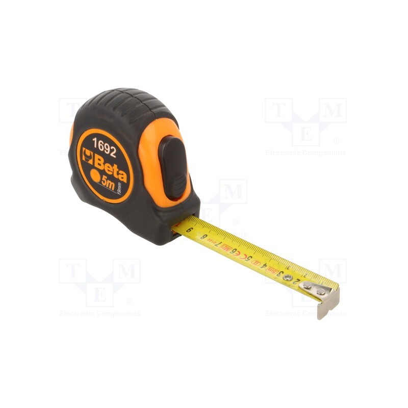 1 pcs x BETA - 16920055 - Measuring tape, L: 5m, Width: 19mm, Enclos.mat: ABS, Class: II