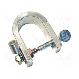 1 pcs x MUELLER ELECTRIC - BU-123 - Laboratory clamp, 100A, soldered,crimped, zinc plated steel