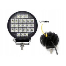 Lamp 24 LED power 24W with a switch, round on off switch 12v 24v