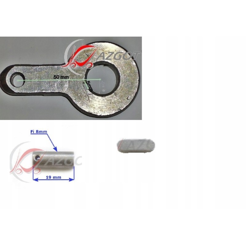 Gearbox lever for GPW Gliwice trolley fi 18 sets