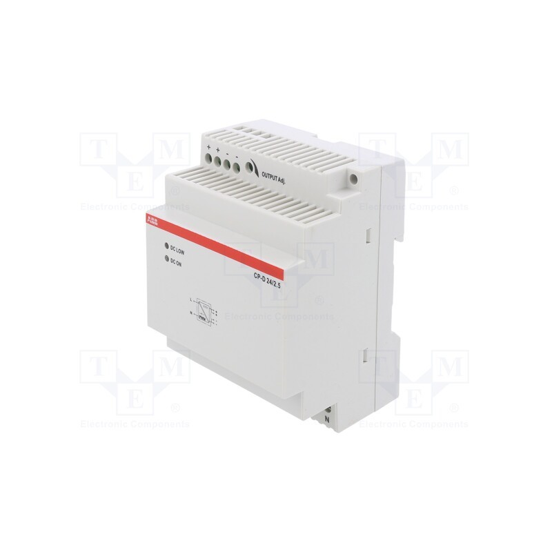 1 pcs x ABB - 1SVR427044R0200 - Power supply: switched-mode, for DIN rail, 60W, 24VDC, 24÷28V