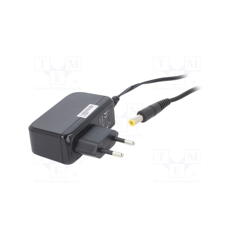 1 pcs x CELLEVIA POWER - CLW-1809-W2E-ER-CN - Power supply: switched-mode, plug, 9VDC, 2A, 18W, Plug: EU, 81.6%