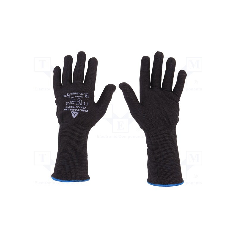 1 set x DELTA PLUS - VECUT59LP10 - Protective gloves, Size: 10, high resistance to tears and cuts