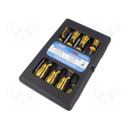 1 set x NEWBRAND - NB-03SET -AS - Kit: screwdrivers, Phillips cross,slot, plastic box, 8pcs.