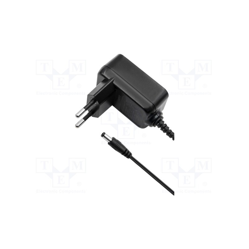 1 pcs x QOLTEC - 50771 - Power supply: switched-mode, plug, 5VDC, 2A, 10W, Plug: straight