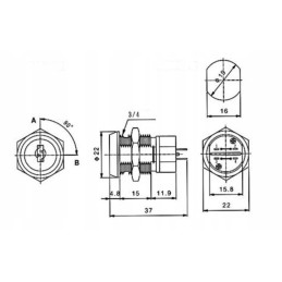 Ignition switch for pallet truck ept20 15et2 ept20 15ehj