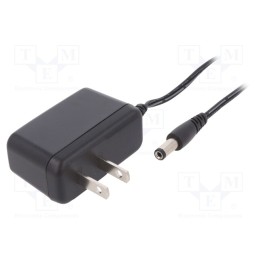 1 pcs x XP POWER - VEL05US120-US-JA - Power supply: switched-mode, plug, 12VDC, 0.42A, 5W, Out: 5,5/2,1