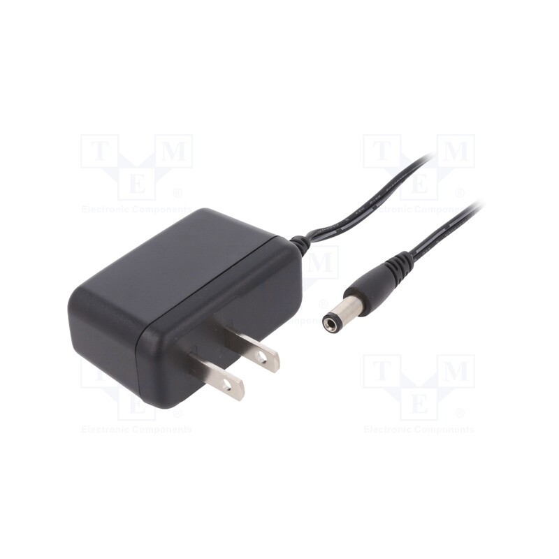 1 pcs x XP POWER - VEL05US120-US-JA - Power supply: switched-mode, plug, 12VDC, 0.42A, 5W, Out: 5,5/2,1