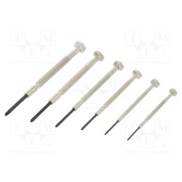 1 set x ENGINEER - DM-20 - Kit: screwdrivers, precision, Phillips,slot, box, 6pcs.