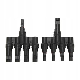 Solar panel t branch 1 to 4 connector