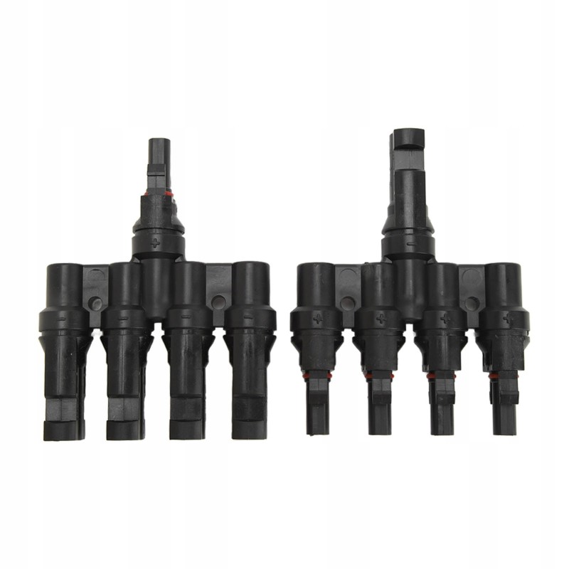 Solar panel t branch 1 to 4 connector