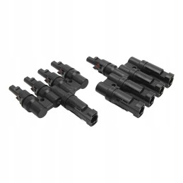 Solar panel t branch 1 to 4 connector