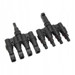 Solar panel t branch 1 to 4 connector