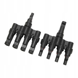 Solar panel t branch 1 to 4 connector