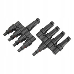 Solar panel t branch 1 to 4 connector