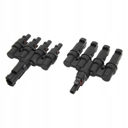 Solar panel t branch 1 to 4 connector