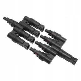 Solar panel t branch 1 to 4 connector