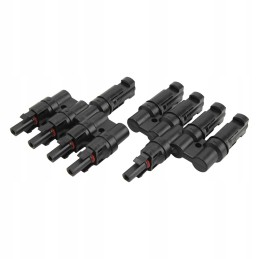 Solar panel t branch 1 to 4 connector