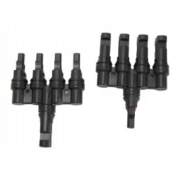 Solar panel t branch 1 to 4 connector