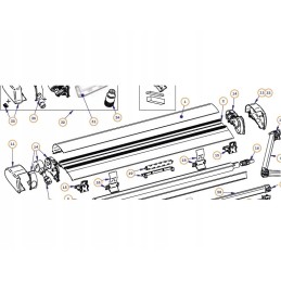 End of the left and right casing of the 6300 awning