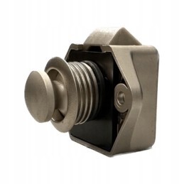 Silver matt push cabinet lock for camper