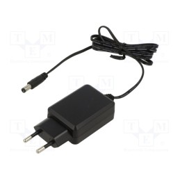1 pcs x MEAN WELL - SGAS15E15-P1J - Power supply: switched-mode, plug, 15VDC, 1A, 15W, Plug: EU, 85%