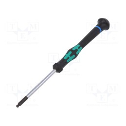 1 pcs x WERA - 5118106001 - Screwdriver, hex key,spherical, precision, HEX 7/64'