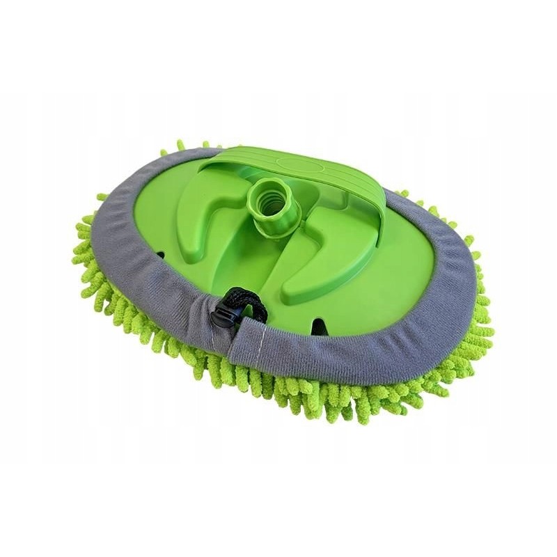 Microfiber brush and washer for a Haba camper trailer