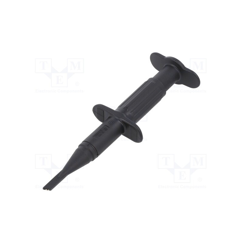 1 pcs x STu00c4UBLI - 66.9116-21 - Clip-on probe, hook type, 3A, black, 1kV, 4mm, Overall len: 122mm