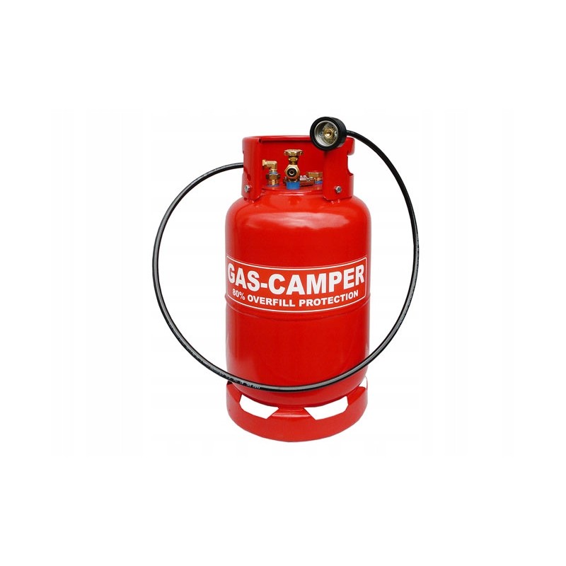 Gas camper gas cylinder for the camper for filling the gasbank