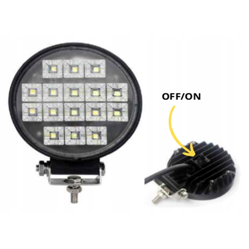 Lamp 16 LED power 16W with on on off camper 12v 24v