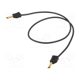 1 pcs x STu00c4UBLI - 28.0056-05021 - Test lead, 60VDC, 30VAC, 19A, banana plug 4mm,both sides, black