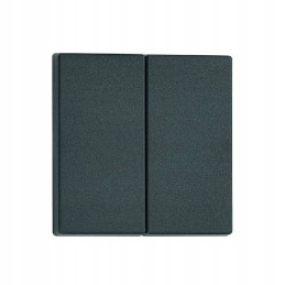 Double keys light switch black fawo