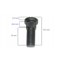 Drive axle hub stud 0009128930 Linde