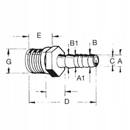 Water connector 10 12 3 8