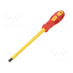 1 pcs x BM GROUP - BM1118 - Screwdriver, insulated, slot, SL 8, Blade length: 175mm