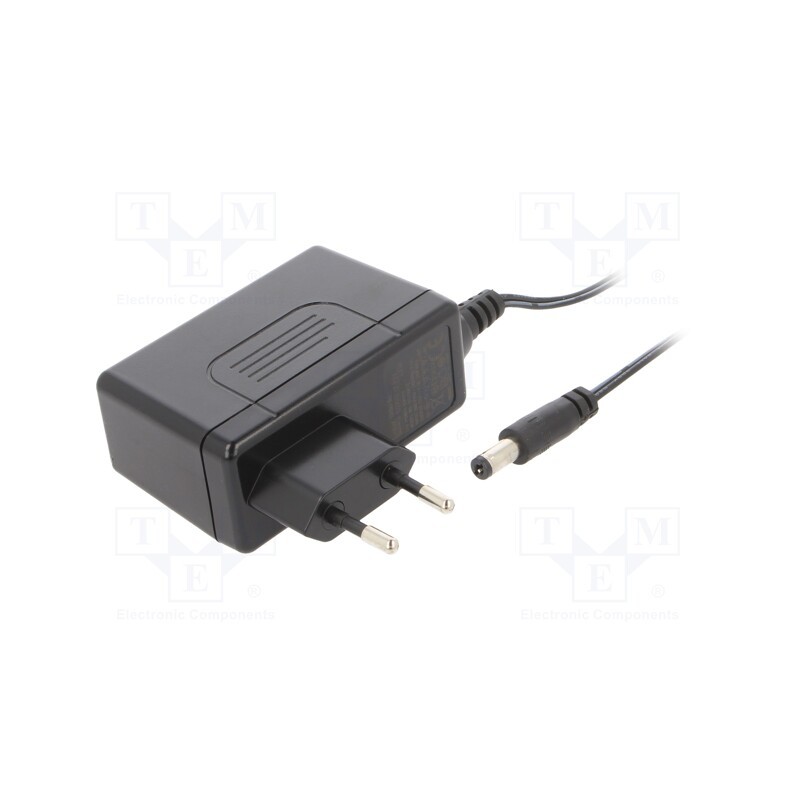 1 pcs x MEAN WELL - GSV30E12-P1J - Power supply: switched-mode, plug, 12VDC, 30W, Plug: EU, 2.5A, 83%