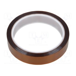 1 rol x ANTISTAT - 051-0004 - Tape: high temperature resistant, Thk: 0.07mm, 50%, amber, W: 19mm