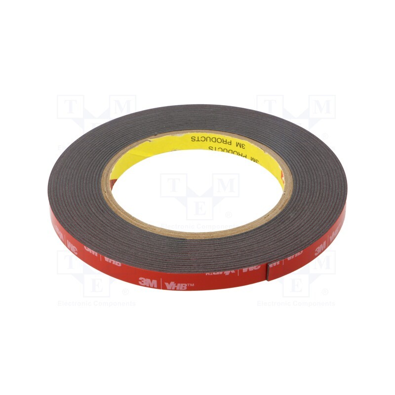 1 rol x 3M - 3M 5952 9MM 5.5M - Tape: fixing, W: 9mm, L: 5.5m, Thk: 1100um, acrylic, black