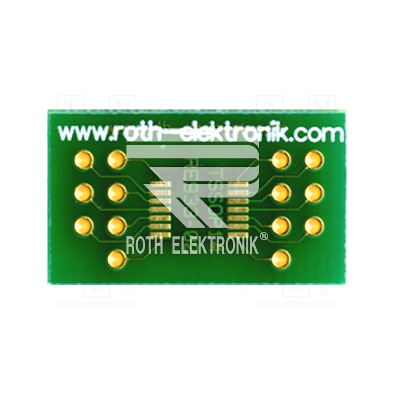 1 pcs x ROTH ELEKTRONIK GMBH - RE933-02 - Board: universal, multiadapter, W: 13.5mm, L: 23.5mm, TSSOP14